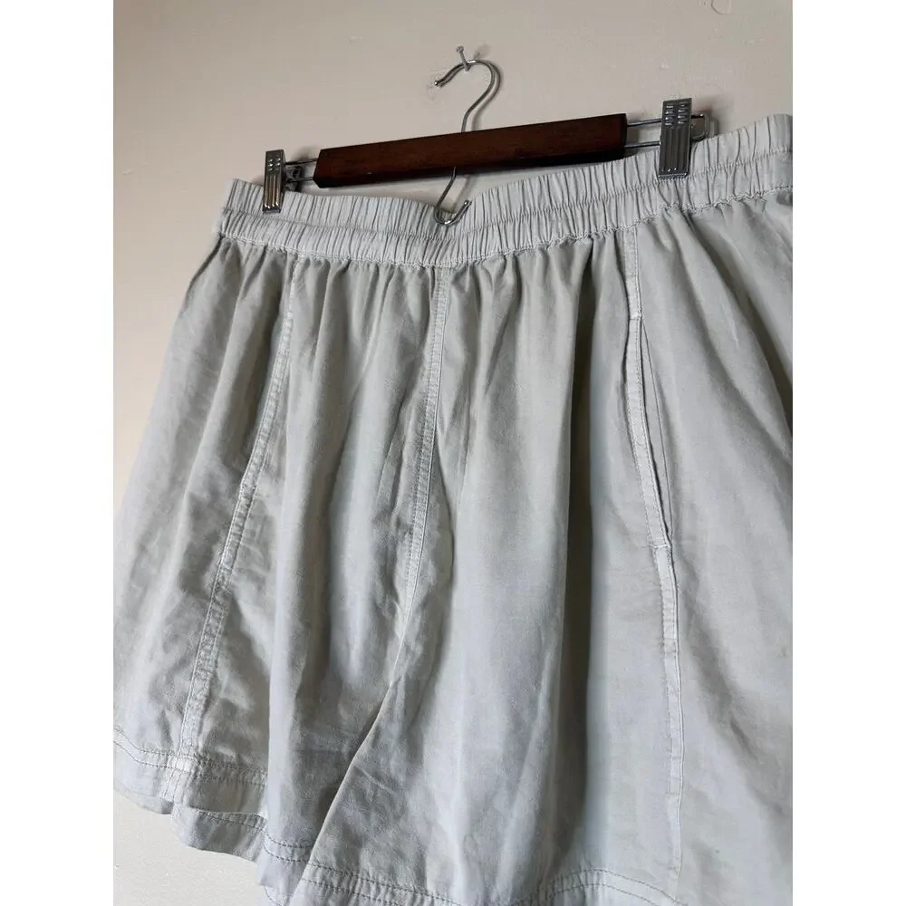 Free People Get Free Poplin Shorts Light Grey XL